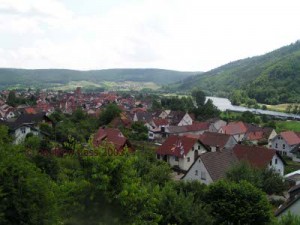 View over Dorfprozelten, Bavaria. P Cass 2003